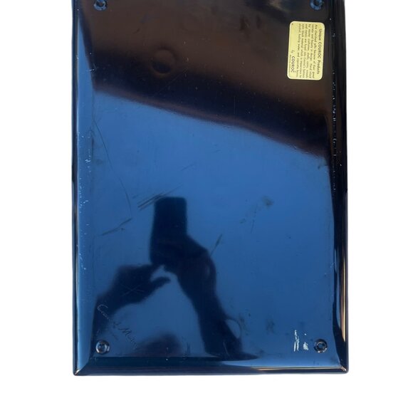 Couroc of Monterey Great Lakes Black & Teal Tray Coin Inlays Nautical Graphics - Picture 5 of 16